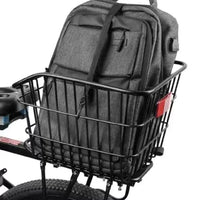XDS Hacker Series Mountain Bike Rear Rack with Basket - Quick Release Cargo Carrier for Bicycles