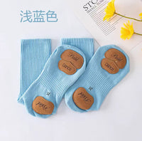 Children's Modern Dance Non-Slip Yoga Ballet Socks with Leather Sole
