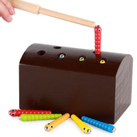 Kids Magnetic Bug Catching Game Early Education Fine Motor Skill Toy