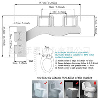 2025 New High-End Non-Electric Bidet Smart Toilet Seat Attachment for Postpartum Care