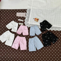 24cm Potato Doll Loose Wide-Leg Star Jeans for Zsiga Dolls