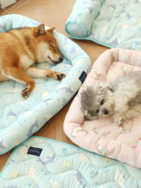 Pet Cooling Mat for Dogs and Cats, Ice Silk Summer Pad for Kennels and Beds
