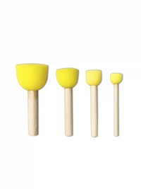 Pottery Trimming Tool Set with Wooden Handle Absorbent Sponge for Clay Throwing and Shaping