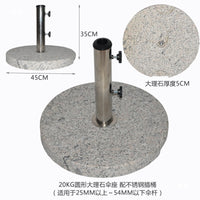 Outdoor Patio Umbrella Base Stand Water-Filled Sand-Filled Resin Base