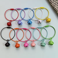 Colorful Bell Keychain with Steel Wire Ring for DIY Crafts and Bag Charms