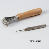 Kenzan Cleaner and Straightener Tool Set for Ikebana Floral Arrangement