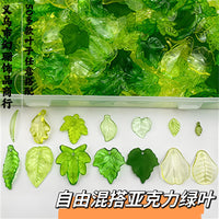 Acrylic Mini Leaf Beads for DIY Jewelry Making, Bracelets, Necklaces, Earrings