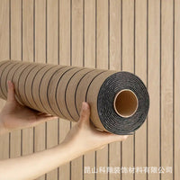 Self-Adhesive Wood Grain Wall Panels for TV Background and Living Room Decor
