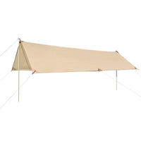 Hexagonal Blackout Tarp Shelter for Outdoor Camping, UV Protection & Waterproof