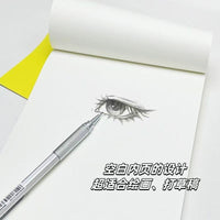 Blank Flip Notebook Thickened Sketchbook for Students and Artists