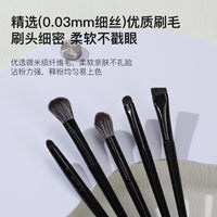 10-Piece Makeup Brush Set with PU Leather Pouch - Soft Bristle Foundation, Eyeshadow, Blush, Lip Brushes