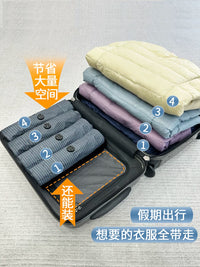 Vacuum Compression Bags for Clothes, Down Jackets, Travel Luggage - Hand Roll, No Pump Needed