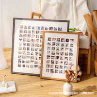 Multi-Aperture Photo Frame Mat Board Custom Cutout Inserts - Thickened Multi-Grid Cardboard for Various Sizes