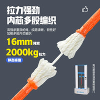 Full Body Safety Harness with Lanyard for High-Altitude Work, Fall Protection