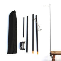 Portable Aluminum Alloy Camping Lantern Stand with Folding Tripod for Outdoor Lighting, Night Fishing, and Market Stalls