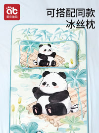 Aibeidila Baby Ice Silk Crib Mat for Summer Nap, Kindergarten Toddler Cooling Pad