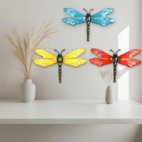 Metal Dragonfly Wall Decor for Outdoor Garden and Indoor Living Spaces