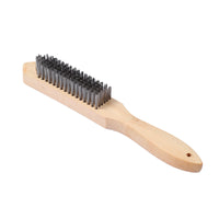 Wooden Handle Stainless Steel Wire Brush for Rust Removal and Polishing