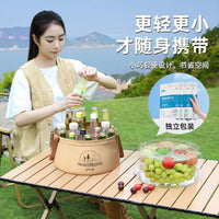 Foldable Portable Basin for Camping, Picnics, and Travel - Multi-functional Washing Tub