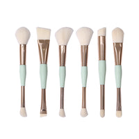 6-Piece Portable Makeup Brush Set with Soft Bristles for Concealer, Powder, and Eyeshadow
