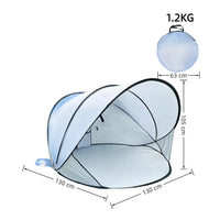 Automatic Pop-Up Beach Tent Sun Shelter with UV Protection and Wind Resistance