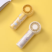 2026 New High-Speed Handheld Fan USB Mini Portable Rechargeable Dual-Mesh Turbo Fan