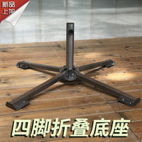 Universal Cross Base Umbrella Stand for Outdoor Market Stalls and Sun Shades