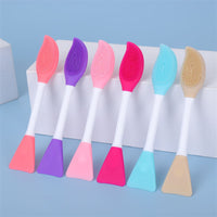 Dual-Ended Silicone Facial Cleansing and Makeup Brush