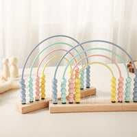 Montessori Wooden Abacus for Early Math Learning, Educational Counting Toy for Toddlers and Primary School Students