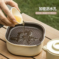 Portable Travel Tea Set for Outdoor Camping and Quick Tea Breaks