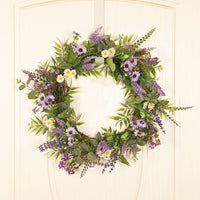 Lavender & Daisy Spring/Summer Wreath for Door & Wall Decor