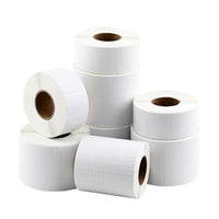 Coated Paper Self-Adhesive Labels for Thermal Printers, Blank Sticker Rolls