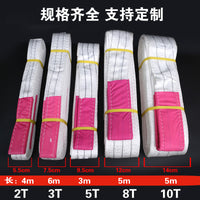 Polyester Flat Lifting Sling Heavy Duty Industrial Webbing Strap with Double Buckle