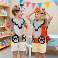 Kids' Cartoon Animal Performance Costume Headwear Set for Kindergarten Sports Day