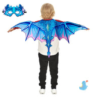 Kids Dinosaur Costume Set with Wings and Mask for Halloween Parties and Dress-Up
