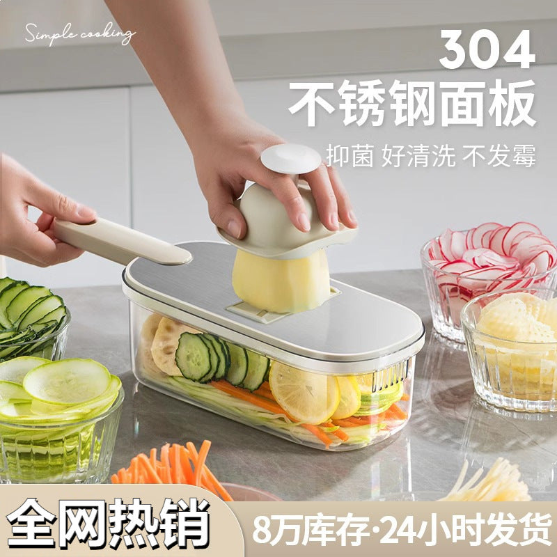 Multifunctional Vegetable Slicer and Grater Set for Kitchen