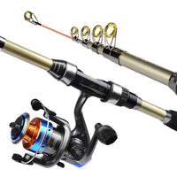 Carbon Fiber Sea Fishing Rod and Reel Combo with Tackle Bag