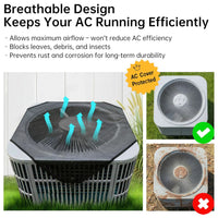 Outdoor Air Conditioner Cover for AC Units - Weatherproof Protection