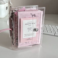 Sleeepp Original A7 PVC Transparent 2-Fold Loose-Leaf Planner Organizer