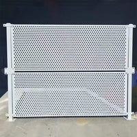 Perforated Wind Barrier for Municipal Engineering Safety Isolation