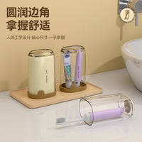 Portable Travel Toothbrush and Toothpaste Holder Cup Set