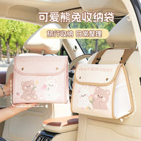 Cartoon Car Seat Back Organizer Bag with Large Capacity