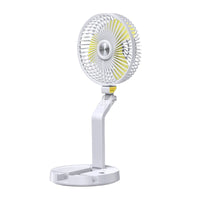 Portable Folding Desk Fan with Quiet Operation and Strong Airflow, Wall-Mountable for Dorms and Kitchens