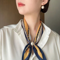 Magnetic Buckle Neck Scarf for Women, Fashionable Bowknot Design