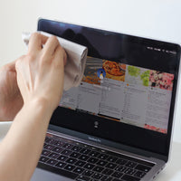 Laptop Keyboard Dust Cover & Screen Cleaning Cloth for MacBook