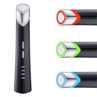 EMS Microcurrent Facial Massager with LED Light Therapy for Face and Neck