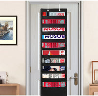 Oxford Cloth Wall/Door Hanging File Organizer with Multi-Pocket Storage for Books, Magazines, and Documents