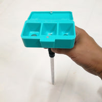 3-in-1 Magnetic Fishing Bait Box with Powder Dispenser and Ground Plug