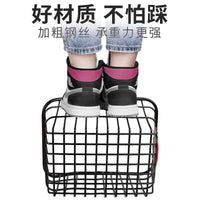 Bicycle Rear Basket for Mountain Bikes and Folding Bikes, Large Capacity Storage Basket with Lid Option