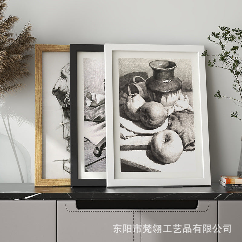 Art Picture Frame for Oil Painting, Sketch, and Artwork Display - Wall Mountable A3/A4/8K Sizes